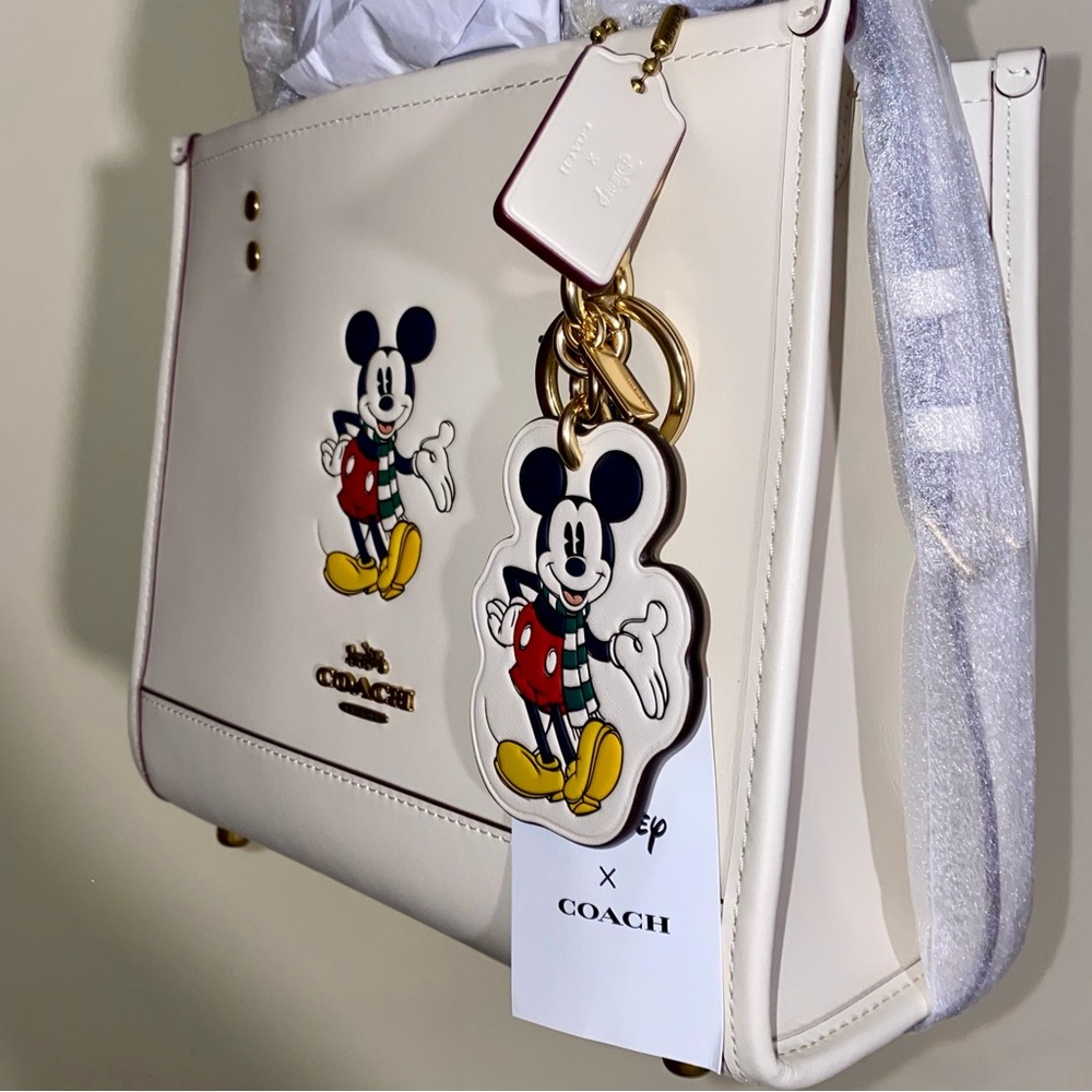 Coach Mickey leather purse and keychain set New - Picture 2 of 16